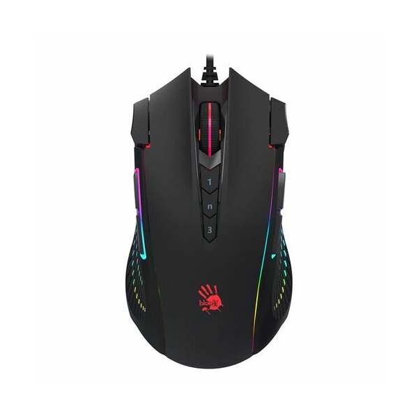 Технопапа · Мышь A4TECH Bloody J90s, игровая, оптическая, проводная, USB, черный [j90s black activated]