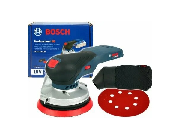Технопапа · Эксцентриковая шлифмашина Bosch GEX 18V-125 D125мм аккум. (0601372201)