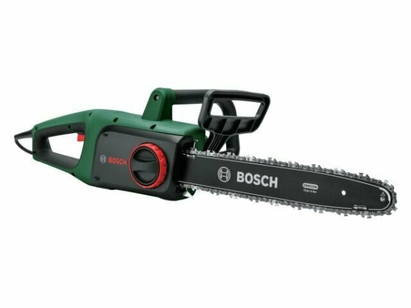 Технопапа · Электропила Bosch Universal Chain 14", 3/8, 1.1 мм, цепная, 1800 Вт - арт. 06008B8303, зеленый