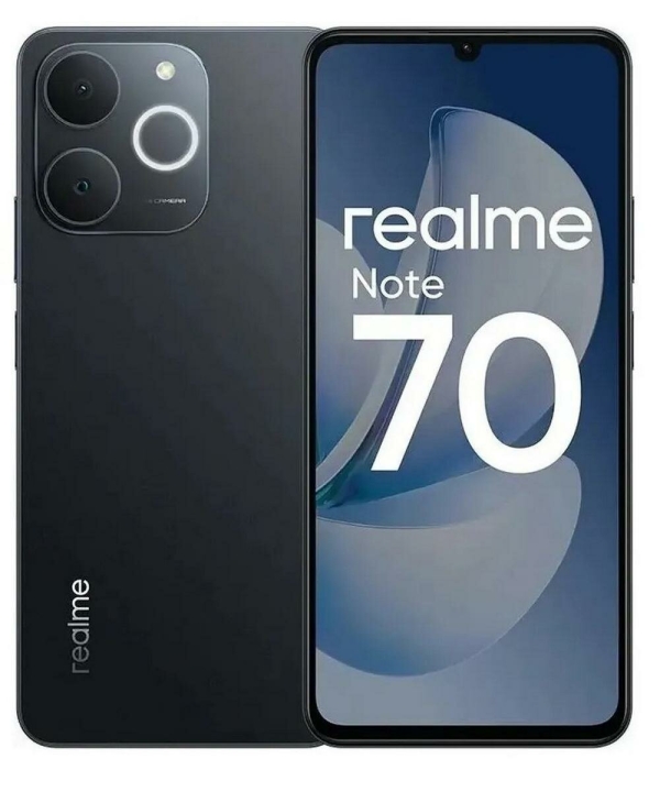Технопапа · Смартфон Realme Note 70 6/128 Гб Черный 2 sim 6,78″ IPS, 90Hz 2G, 3G, 4G (LTE) 6300 mAh (RU)