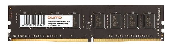 Технопапа · Модуль памяти DDR-4 16GB QUMO 3200 MHz 1Gx8 CL22 288P 1,2V (QUM4U-16G3200P22)