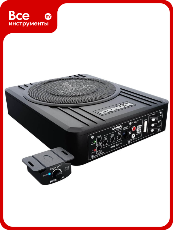 Технопапа · Активный сабвуфер под сиденье PROLOGY KRAKEN BASS BOX-8" 4607940903024