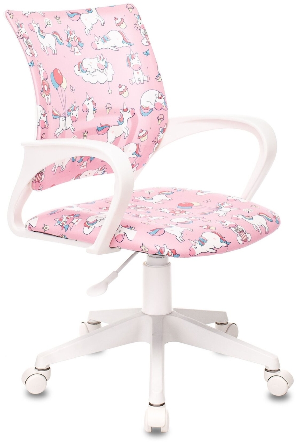 Технопапа · Детское кресло Бюрократ BUROKIDS 1 W-UNICORN pink/white