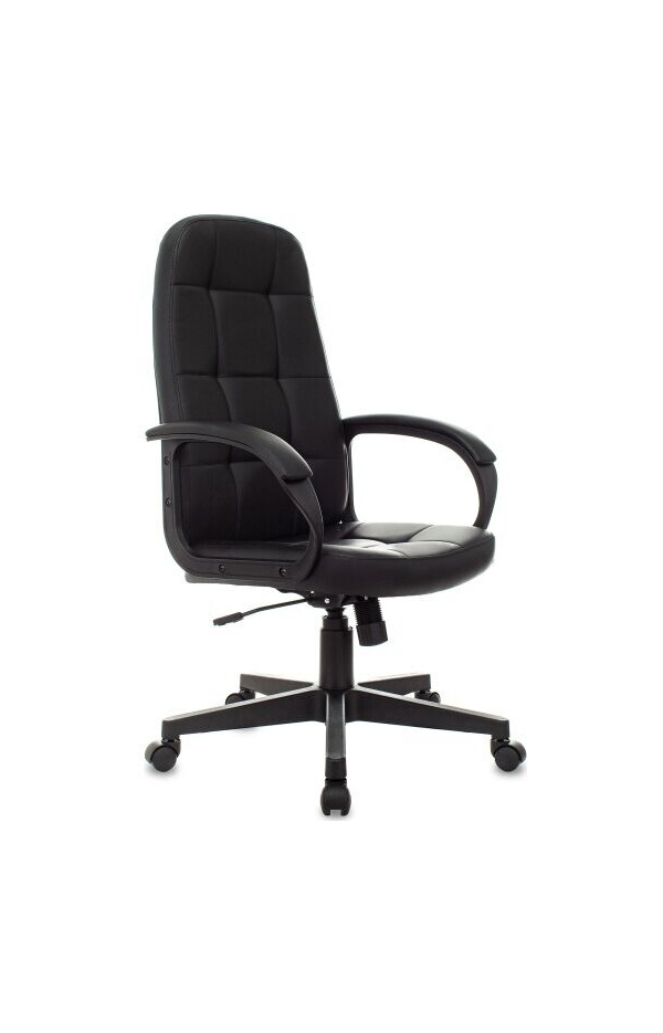 Технопапа · Кресло руководителя Бюрократ CH 002 черный эко. кожа крестов. пластик