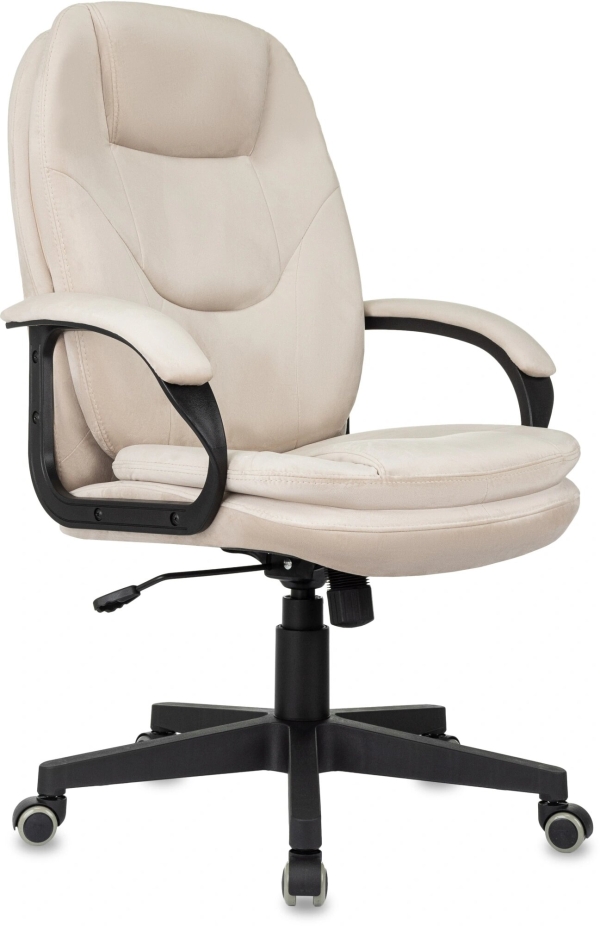 Технопапа · Бюрократ Кресло руководителя Бюрократ CH-668 светло-бежевый Holland 06, крестов. пластик