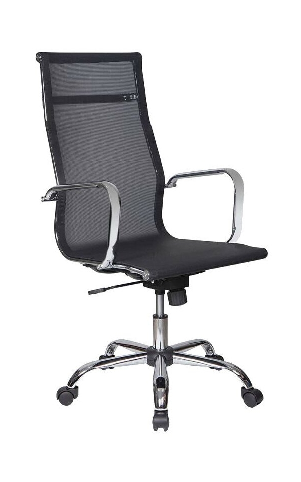 Технопапа · Кресло руководителя Бюрократ CH-993/M01 черный M01 сетка крестовина хром