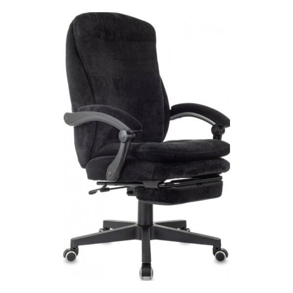 Технопапа · Кресло руководителя Бюрократ T-9950MSG-F Fabric черный Light-20 крестов. пластик подст. для ног