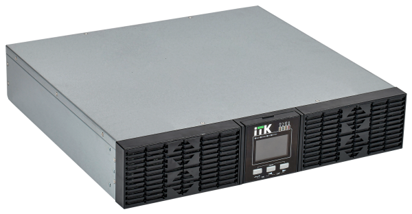 Технопапа · ITK EOR-0001KVA-1-002 ИБП однофазный Online 1000 Ва/1000 Вт, Rack mount, c LCD дисплеем 24VDC с АКБ 2U 2х9AH