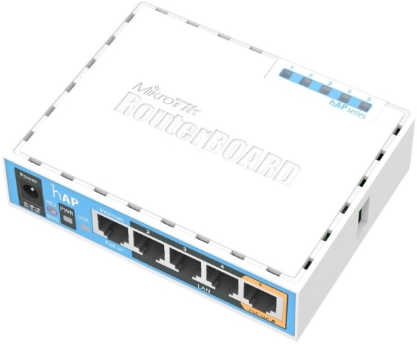 Технопапа · Wi-Fi роутер MikroTik hAP RB951UI-2ND белый
