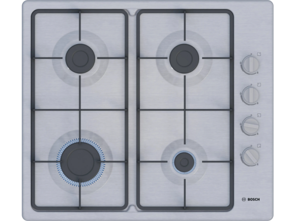 Технопапа · Газовая варочная поверхность Bosch PBP6C5K60Q нержавеющая сталь