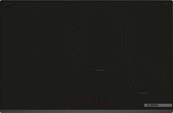 Технопапа · Индукционная варочная панель Bosch PXE831HC1E черный, 4 конфорки, сенсорное управление, таймер