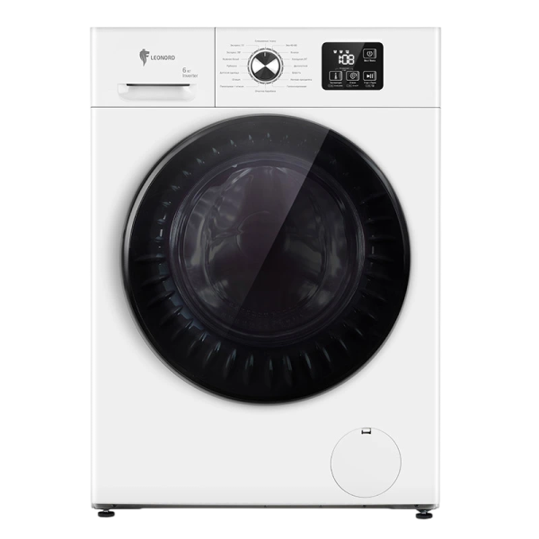 Технопапа · Стиральная машина LEONORD LWM-101610 (109590), белая, 6 кг, 1200 об/мин, 16 программ