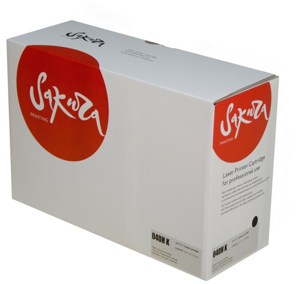 Технопапа · Картридж CRG040HBK (0461C001) для Canon, лазерный, черный, 12500 страниц, Sakura