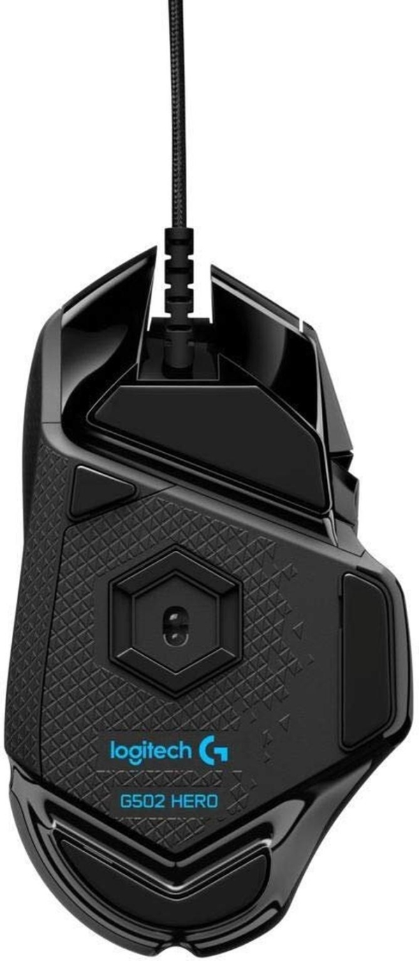 Технопапа · Игровая мышь Logitech G502 Hero Black, оптический датчик HERO, 11 кнопок, 25600DPI