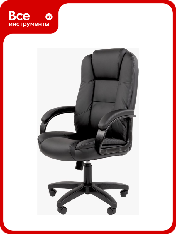 Технопапа · Офисное кресло CHAIRMAN 600LT Россия чер. пласт экопремиум черный 00-07158667