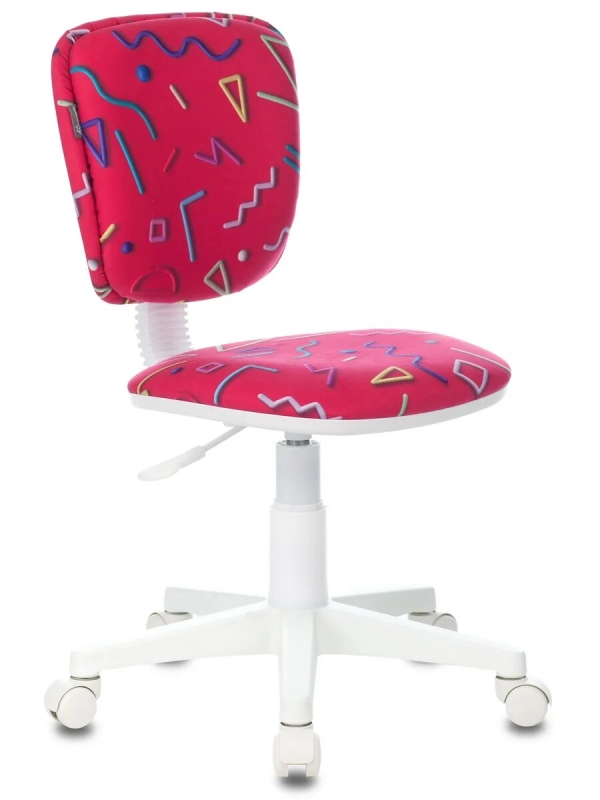 Технопапа · Кресло детское на колесиках CH-W204NX малиновый Sticks