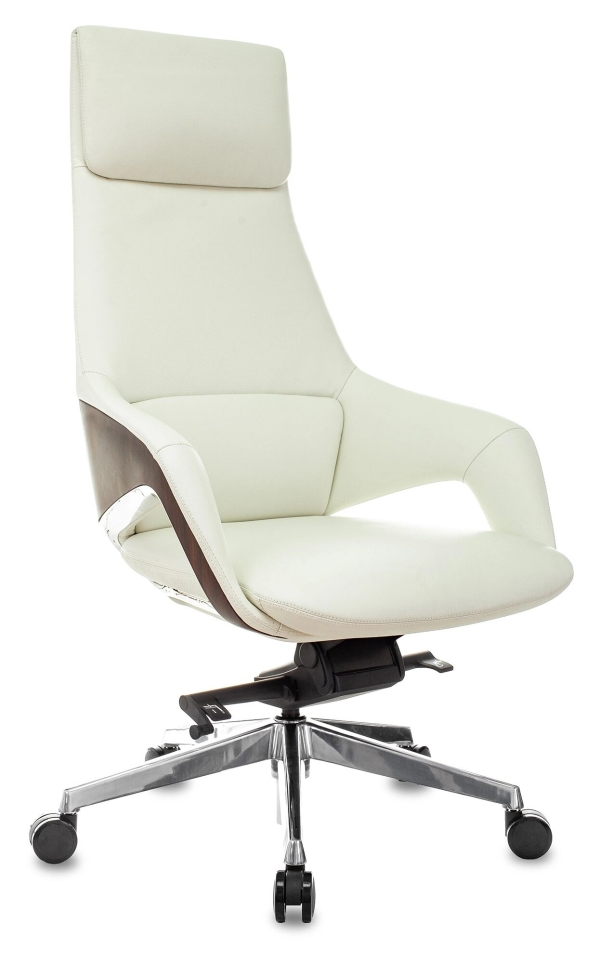 Технопапа · Кресло руководителя Бюрократ _DAO-2 белый кожа с подгол