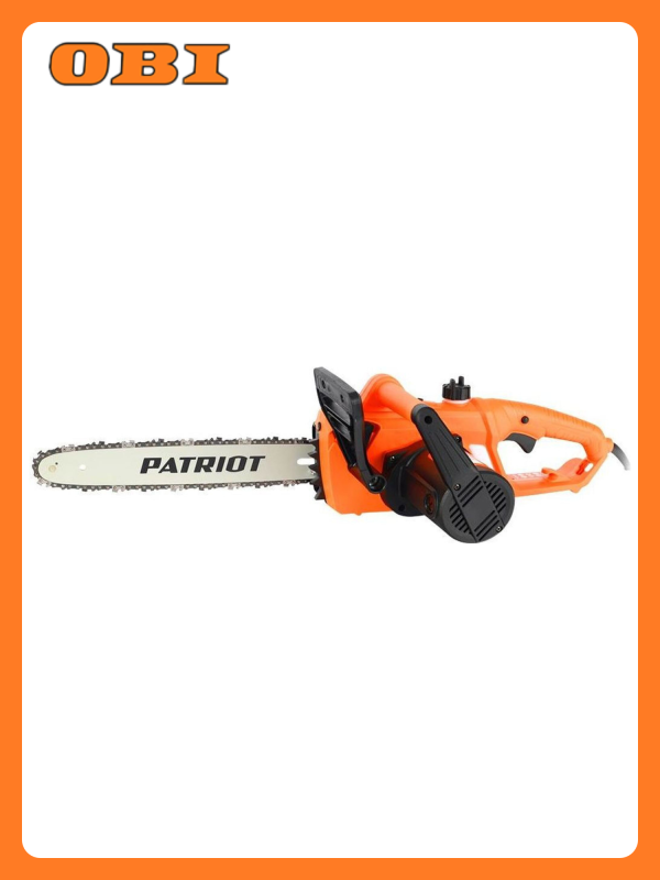 Технопапа · Электропила PATRIOT ESP1814, 1800Вт, автоматическая смазка цепи, оранжевая