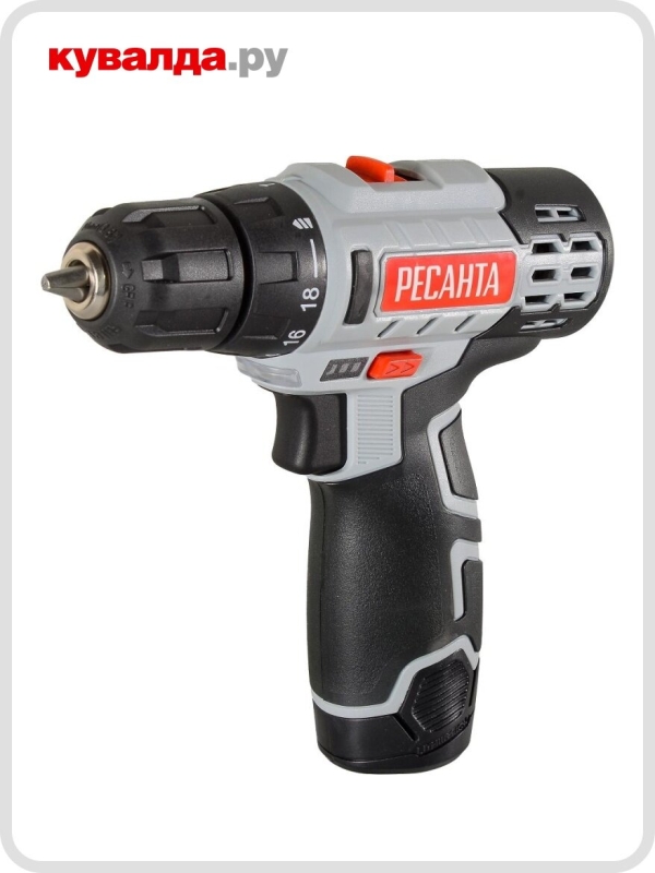 Технопапа · Дрель-шуруповерт аккумуляторная Ресанта ДА-12-2ЛК