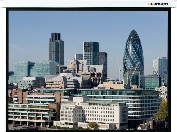 Технопапа · LUMIEN LMC-100103 Экран с электроприводом Master Control 203x203 см Matte White FiberGlass черн. кайма по периметру