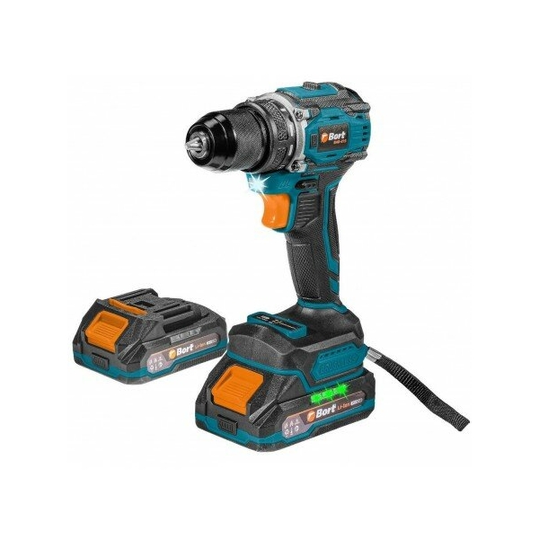 Технопапа · Дрель-шуруповерт Bort BAB-21S 93414912 (с 2-мя АКБ, кейс), 1400 об/мин