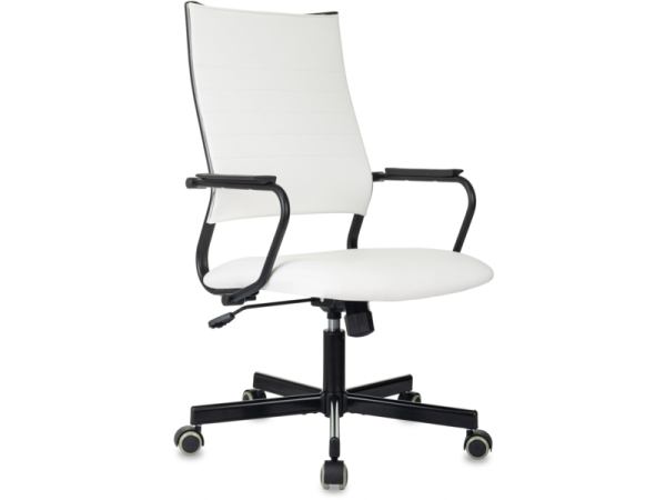 Технопапа · Кресло руководителя CH BALANCE белый экокожа крестов. металл черный