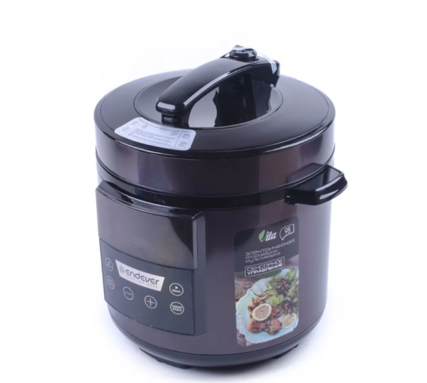 Технопапа · Мультиварка ENDEVER Vita-98 сливовый/черный [80362]