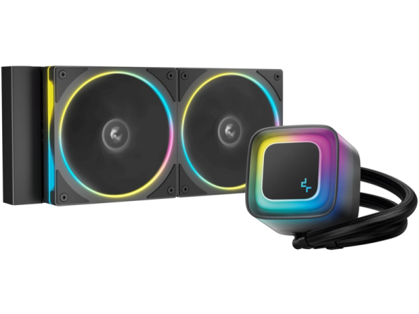 Технопапа · Система водяного охлаждения Deepcool LE240 PRO ARGB Soc-AM5/AM4/1200/1700/1851 черный 4-pin 28.2-33dB Al 280W 1347gr Ret (R-LE240PRO-BKAMMC-G-1)