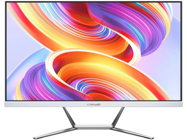 Технопапа · Моноблок Teclast K24 Air 23.8" Full HD i5 14450HX (2.4) 16Gb SSD512Gb Iris Xe Windows 11 Pro GbitEth WiFi BT 120W клавиатура мышь белый 1920x1080