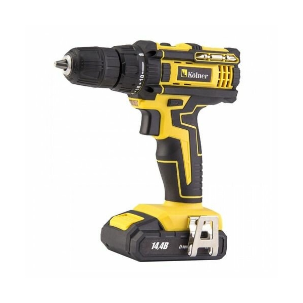 Технопапа · Дрель-шуруповерт KOLNER KCD 14,4/2L, 2Ач, с одним аккумулятором [кн14,4-2л]