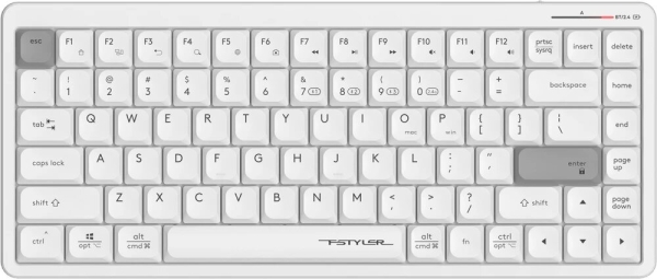Технопапа · Клавиатура A4Tech Fstyler White (FBX53C)