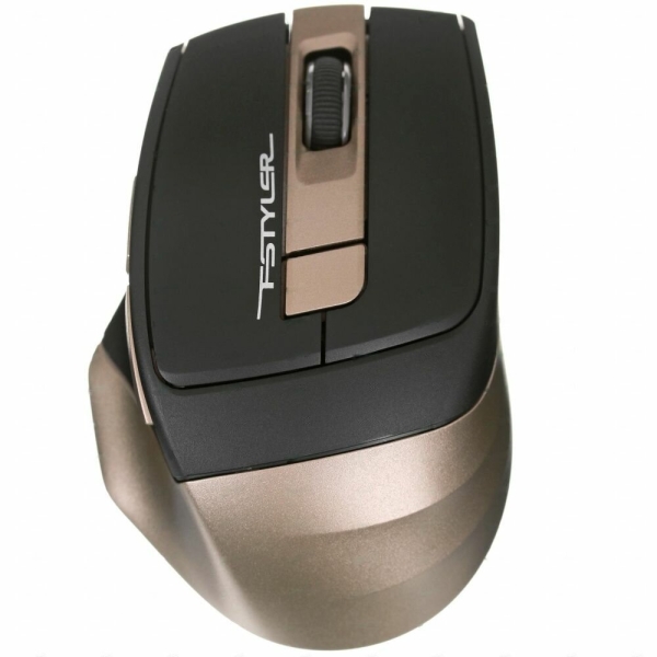 Технопапа · Мышь беспроводная A4Tech Fstyler FG35 золотистый