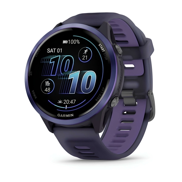 Технопапа · Смарт-часы Garmin Forerunner 570 (47 мм) Indigo / Translucent Imperial Purple, 010-02971-02