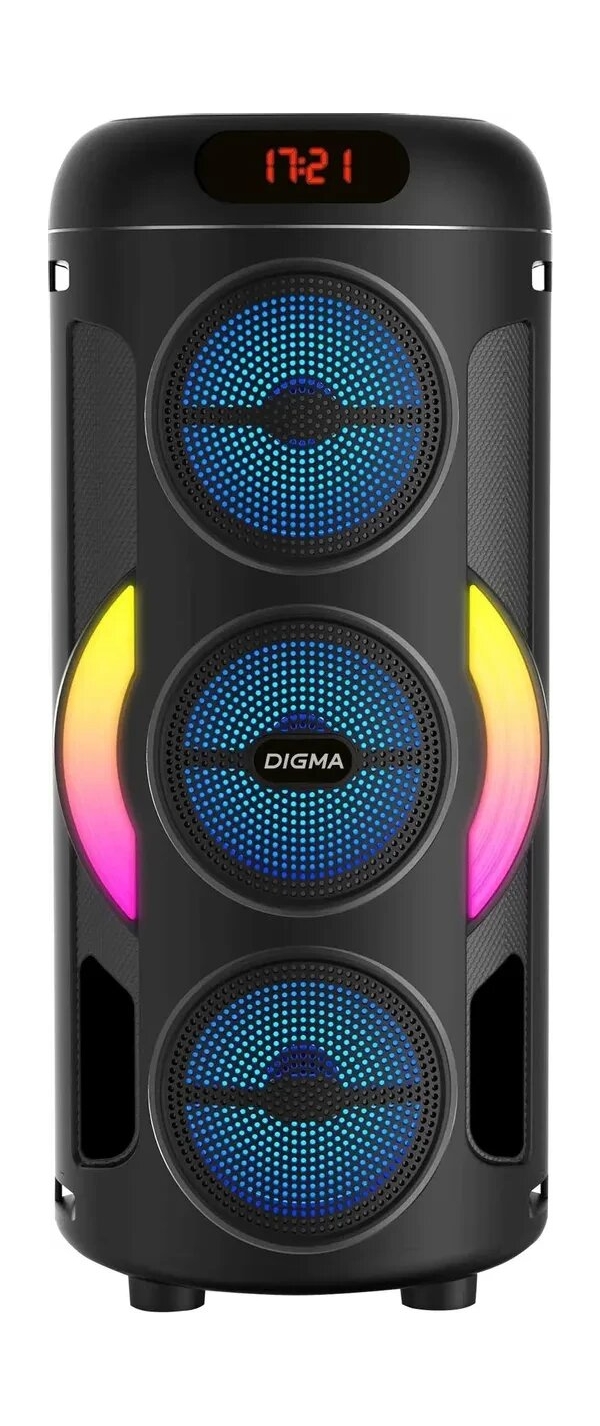 Технопапа · Портативная акустика Digma D-MC1721 Black (AS1721B)