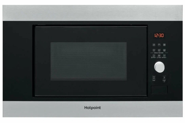 Технопапа · Микроволновая печь Hotpoint MF20G IX HA , встраиваемая, нержавеющая сталь, гриль