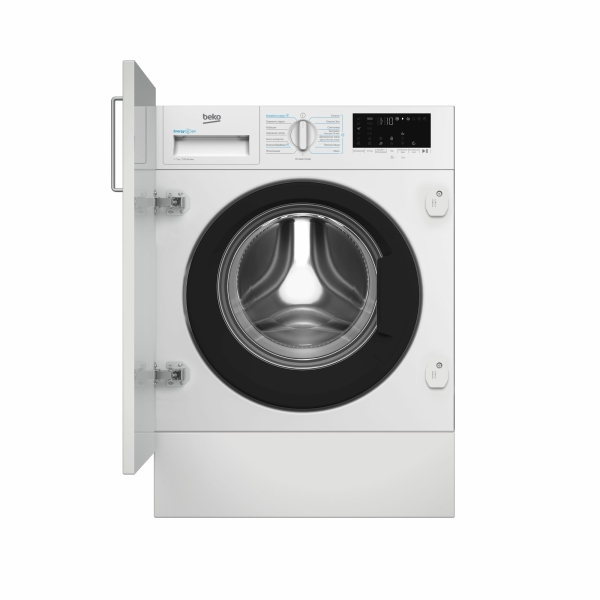Технопапа · Встраиваемая стиральная машина Beko BI3WBT8721 W, 7 кг, инвертор, дисплей, белый