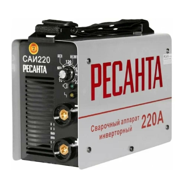 Технопапа · Инверторный сварочный аппарат РЕСАНТА САИ-220, 7,8кВА, 140-260В, 260А, 4,44 кг