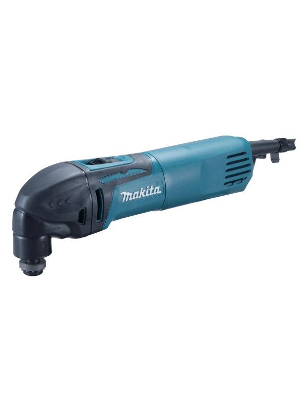 Технопапа · Реноватор Makita TM3000C, профессиональный, 320Вт, подключение пылесоса, угол колебаний 3.2°, бирюзовый