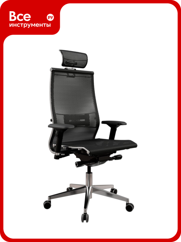 Технопапа · Кресло, метта, метта Samurai S-3 Черный z1D.3.15.109, 120 кг, полиуретана и металлическая