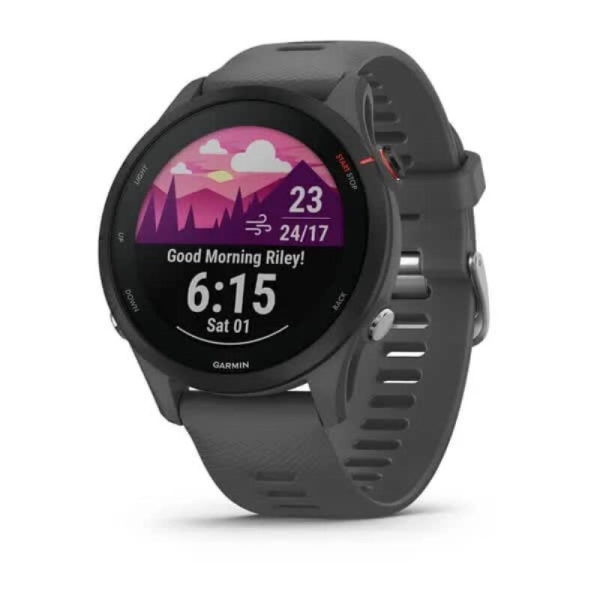 Технопапа · Умные часы Garmin Forerunner 255, с темно-серым ремешком (010-02641-10)