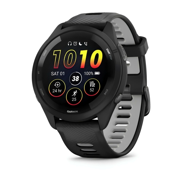 Технопапа · Умные часы GARMIN Forerunner 265 Amaled Черные - Black 010-02810-10