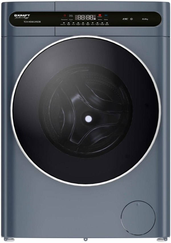 Технопапа · Стиральная машина Kraft Technology TCH-HD8529SDB 8 кг, серый