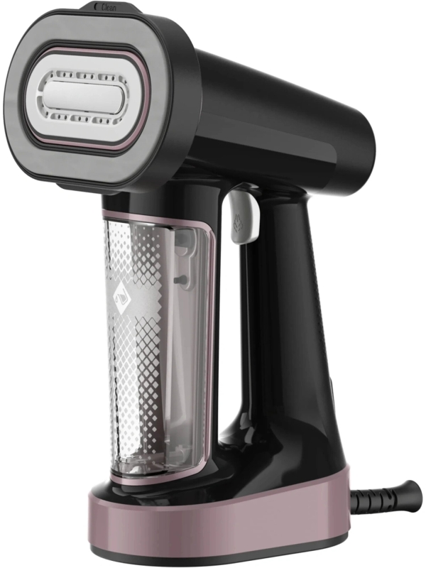 Технопапа · Отпариватель Tefal DT8765E0, 1800Вт, ручной, черный/розовый, 35 г/мин