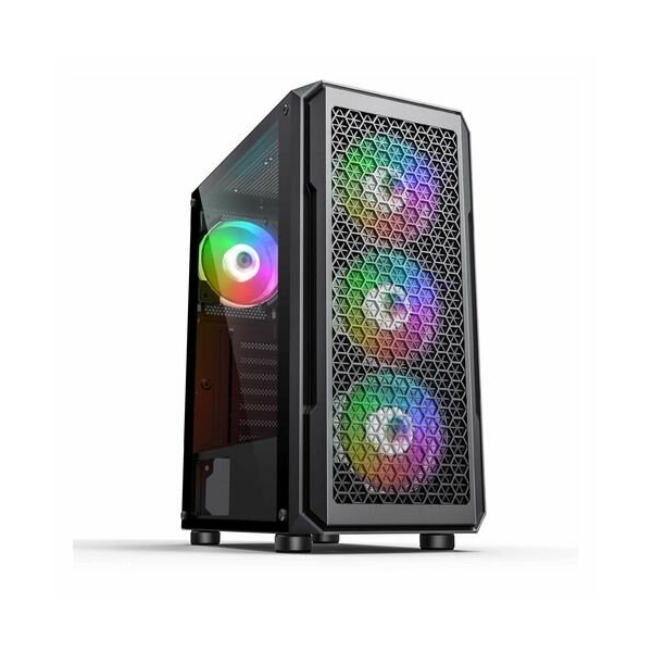 Технопапа · Корпус ATX Accord 3338, Midi-Tower, без БП, черный [acc-3338]