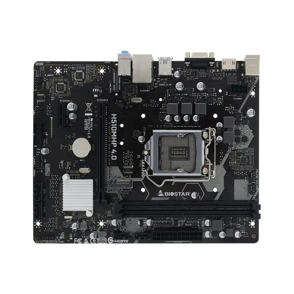 Технопапа · Материнская плата Biostar H510MHP 4.0, LGA 1200, Intel H470, mATX, Ret