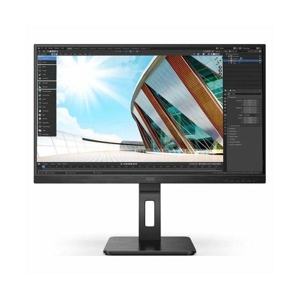 Технопапа · 27" Монитор AOC Professional 27P2Q, 1920x1080, IPS, 75Гц, 1хHDMI, 1хDP, черный