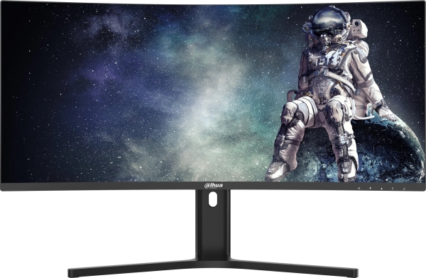 Технопапа · Монитор Dahua 34" DHI-LM34-E330CA черный VA LED 21:9 HDMI матовая HAS Piv 3500:1 300cd 178гр/178гр 3440x1440 200Hz DP Quad 2K (1440p) 7.3кг