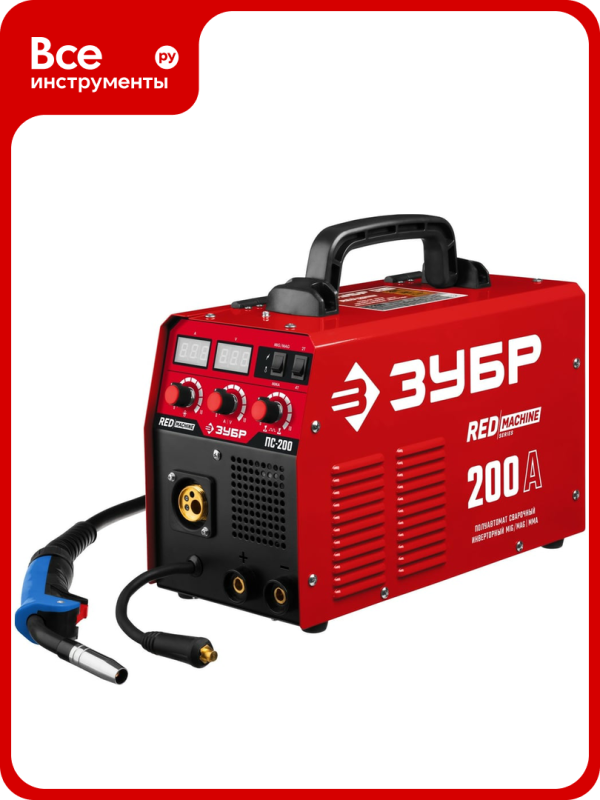 Технопапа · Инверторный сварочный полуавтомат Зубр 200 А, ПС-200, среде защитных газов