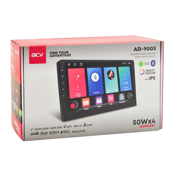 Технопапа · Автомагнитола ACV AD-9003