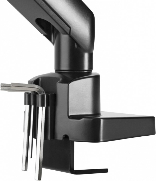 Технопапа · Кронштейн для мониторов Ultramounts UM709 черный 17"-32" макс.8кг крепление к столешнице поворот и наклон